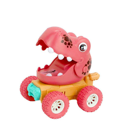 Dinosaur Push Car Sliding Animal Toy Car in various designs including dinosaurs, owls, and snails