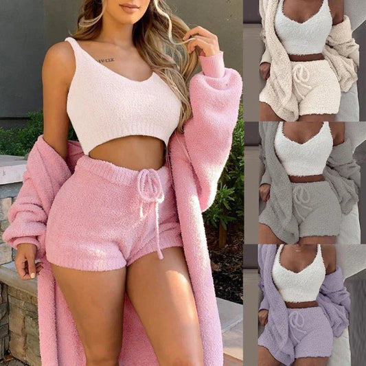 Cozy and stylish women's lounge pajama set in various colors and sizes