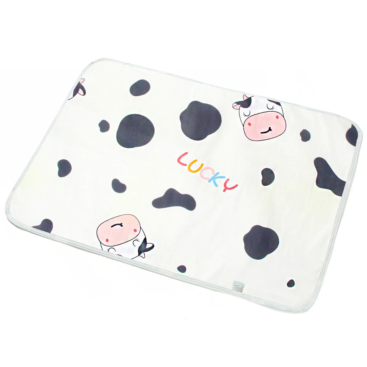 Breathable cotton cartoon waterproof baby changing pad with various patterns