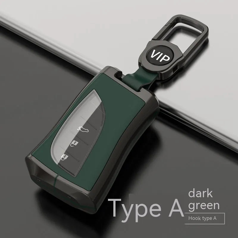 Zinc alloy and TPU Lexus car key case in multiple colours: black, white, brown, blue, green.