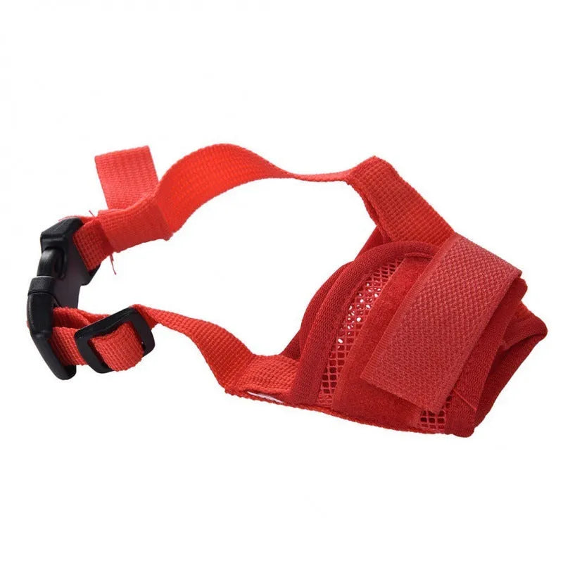 Adjustable plastic dog muzzle in various colours and sizes for behaviour management