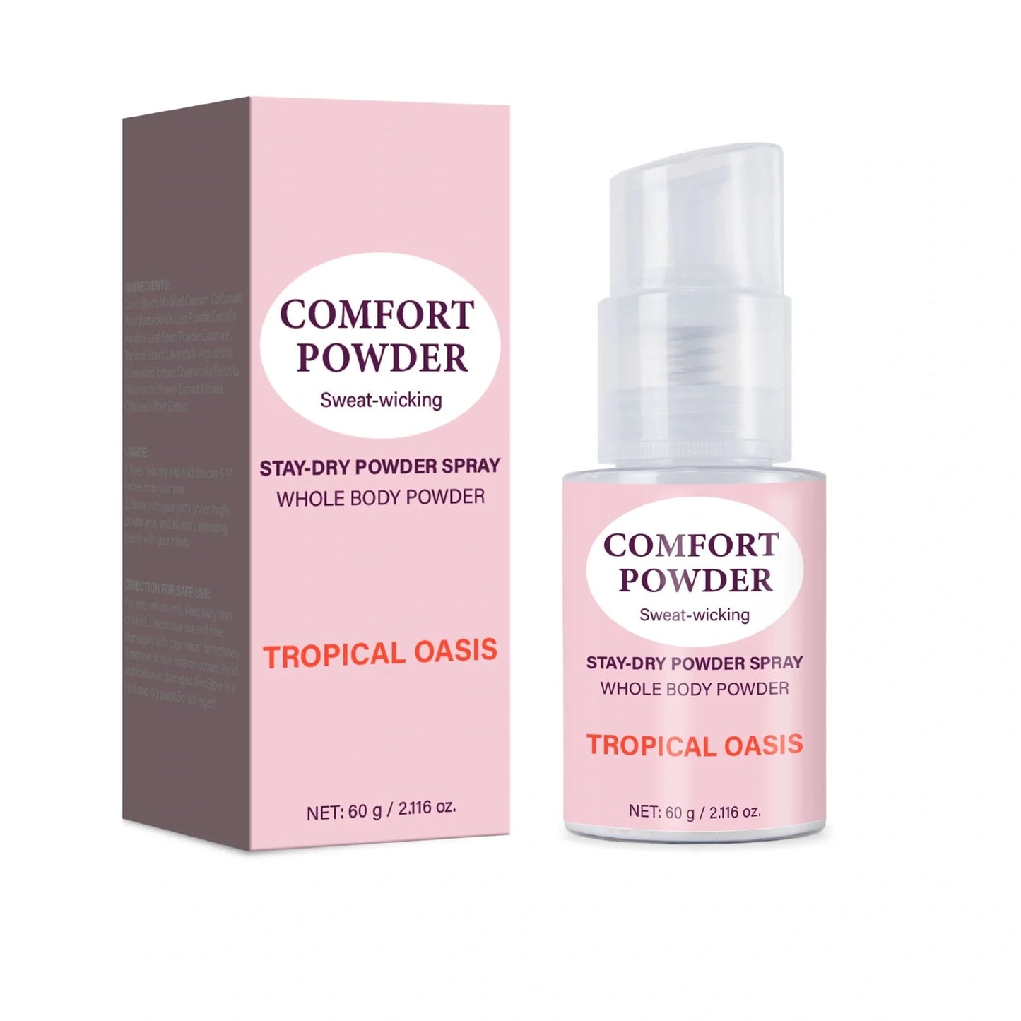 60g body powder in neutral packaging with FP-F035 specification for skincare use