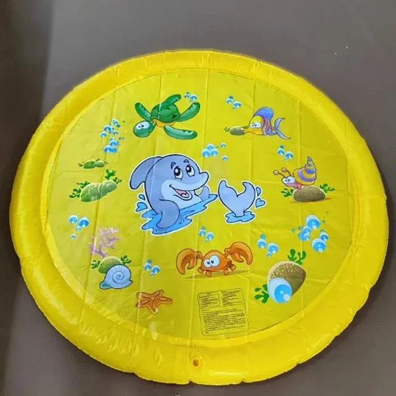 Splash Pad for Kids and Pets: Backyard Water Fun, Non-Slip, Meets Safety Standards, Versatile and Portable Design