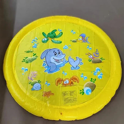 Splash Pad for Kids and Pets: Backyard Water Fun, Non-Slip, Meets Safety Standards, Versatile and Portable Design