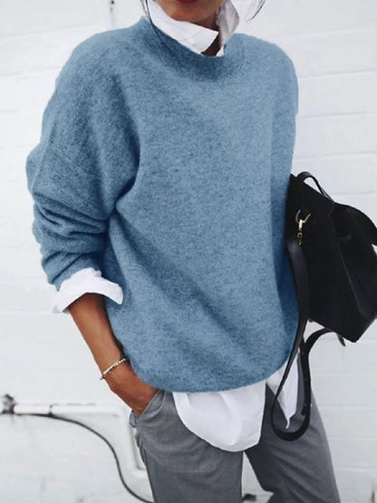 Cosy knitted pullover sweaters in a range of classic British colours for autumn and winter fashion