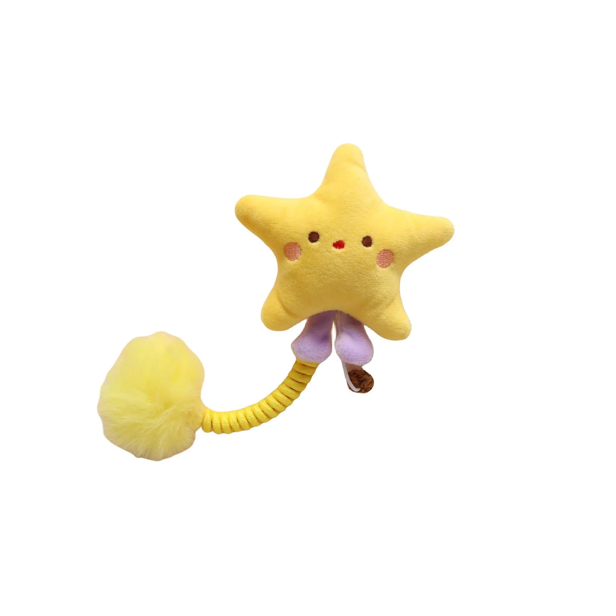 Interactive cat toys with silvervine fruit, spring, fuzzy ball and plush animal designs for kittens