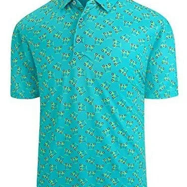 Men's short sleeve t-shirt with 3D printed pattern and silver zip decorations on polyester mesh fabric