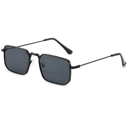 Men's steampunk sunglasses with square quadrilateral frames in gold, silver, and black colour options