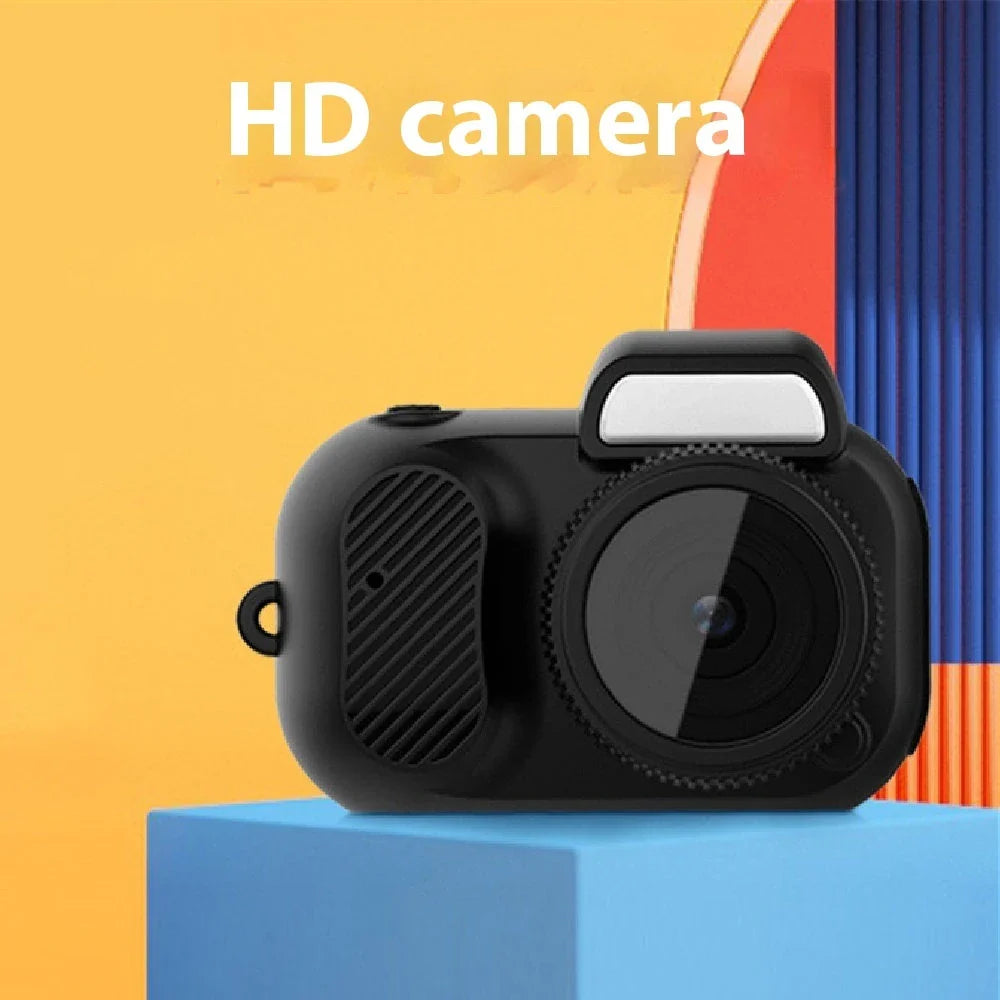 Compact retro-style mini camera with 1080p HD video and photo capture capabilities, portable and versatile for indoor, outdoor, and travel use