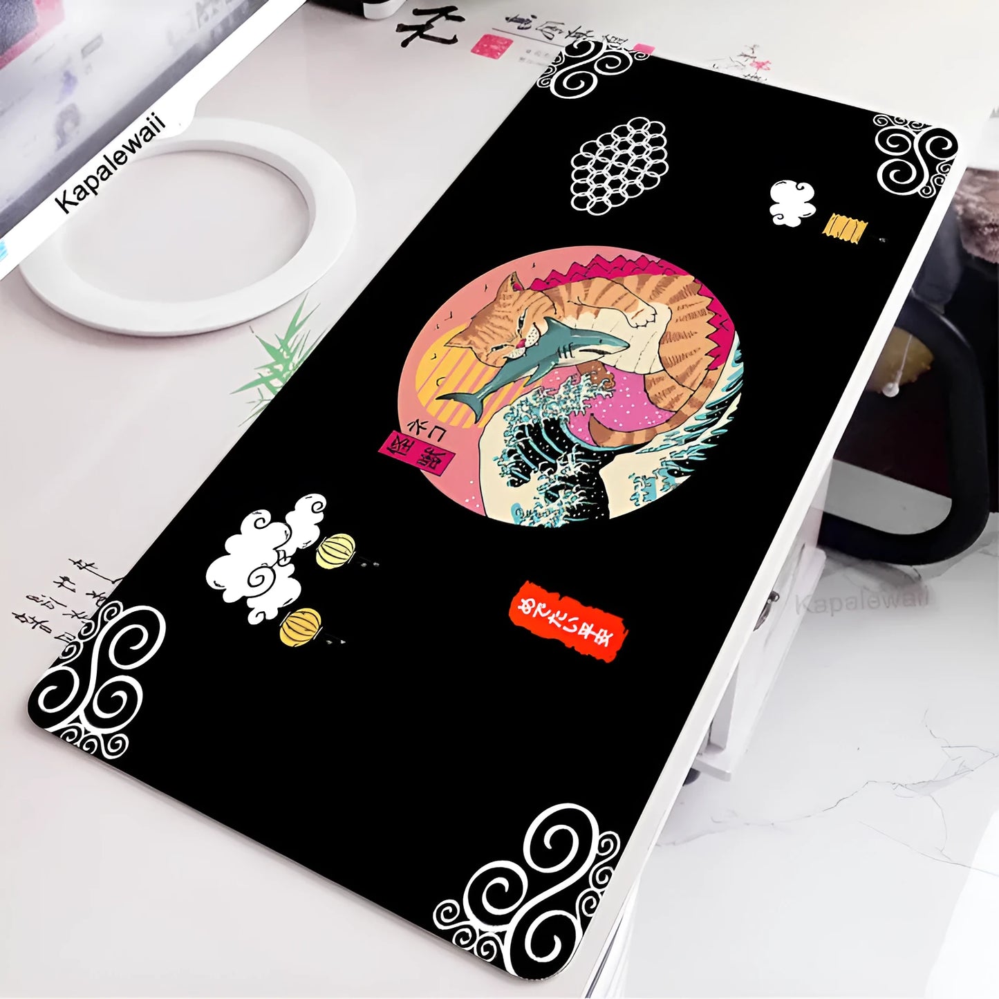 Chaos Esports rough textured gaming mouse pad measuring 400x900mm with cloth surface