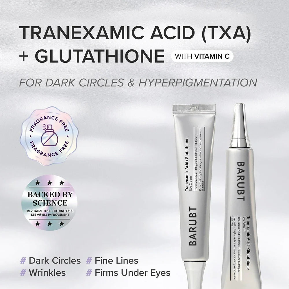 Moisturising and blackening eye neck cream in 30ml container for delicate facial skin care
