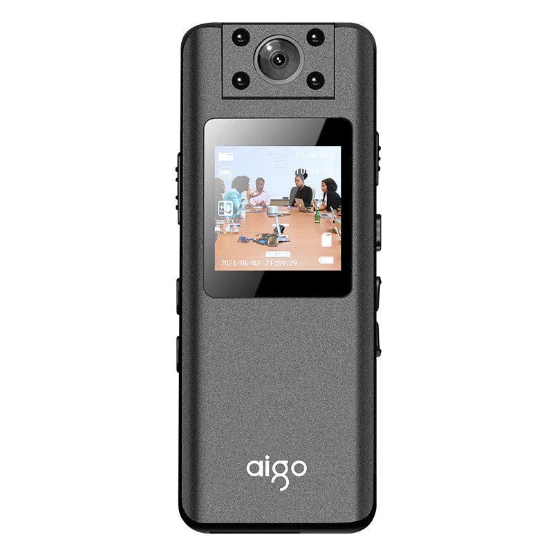 DSJ-S11 HD body worn camera with display screen and wide-angle lens for security recording