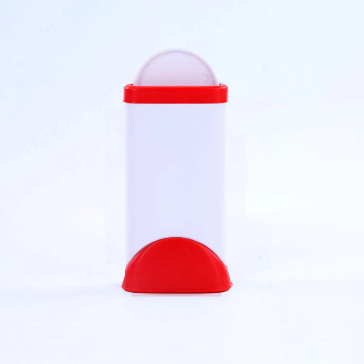 Efficient pet hair remover tool in red and blue for furniture and carpets