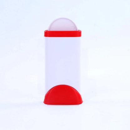Efficient pet hair remover tool in red and blue for furniture and carpets