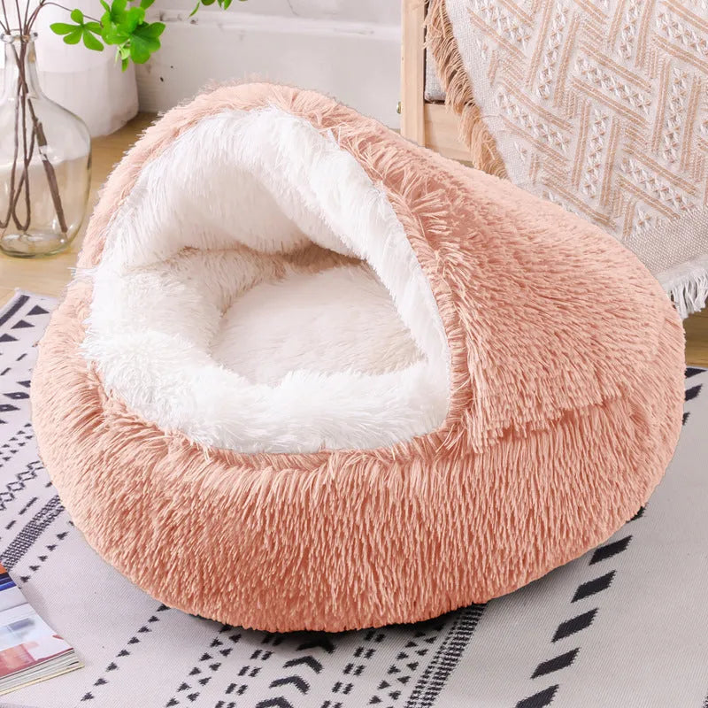 Waterproof cloth dog kennel with semi-enclosed design and removable cover in a gradient colour