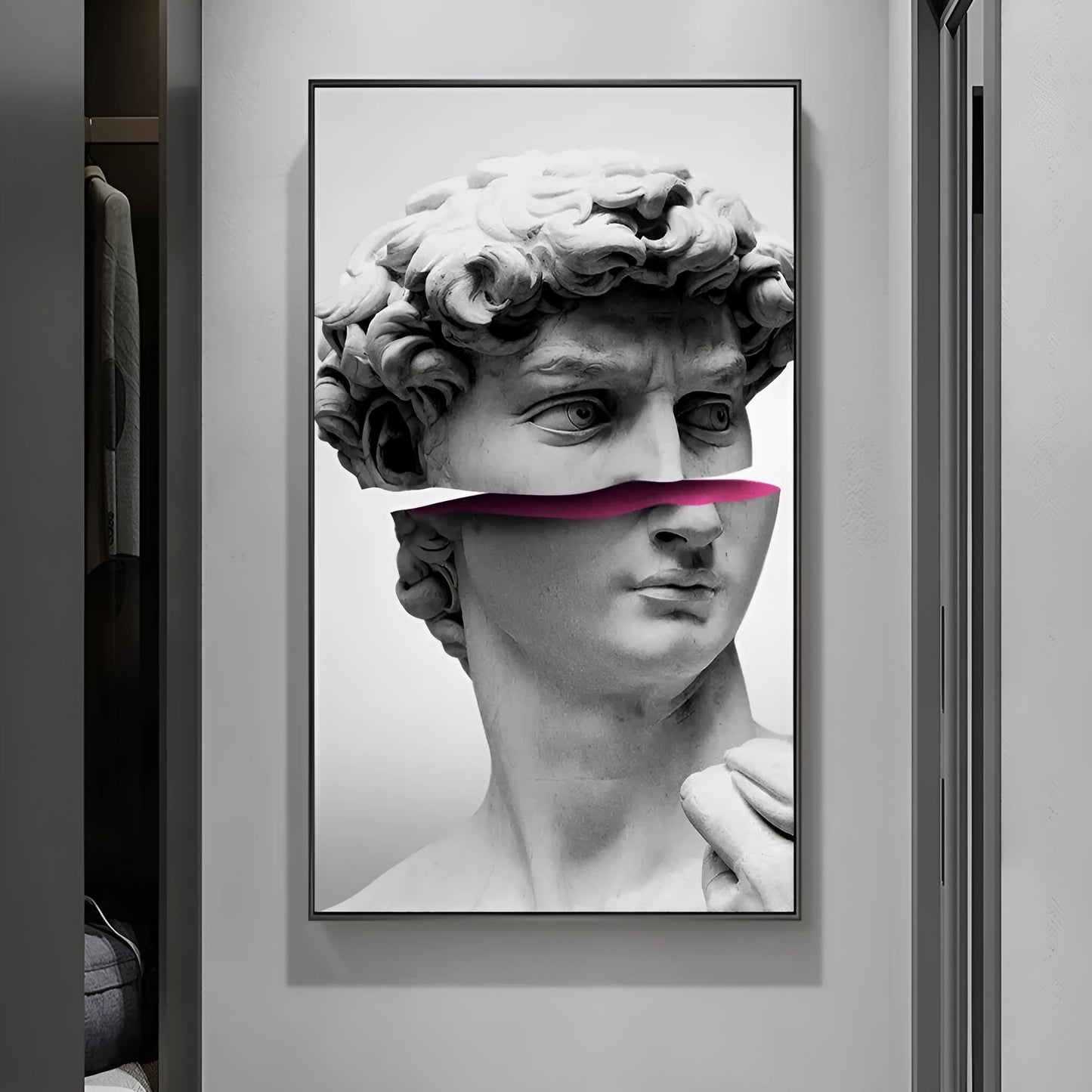 Sculpture canvas art poster in fashion and simplicity style with picture colour printing