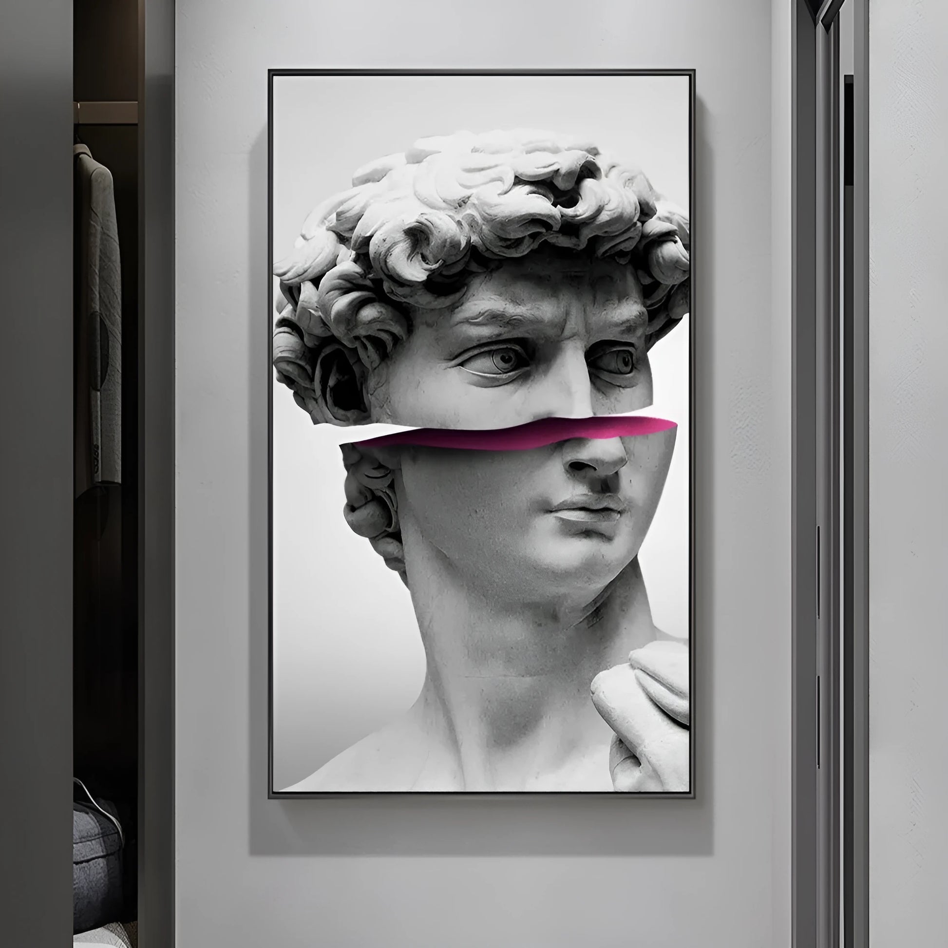 Sculpture canvas art poster in fashion and simplicity style with picture colour printing