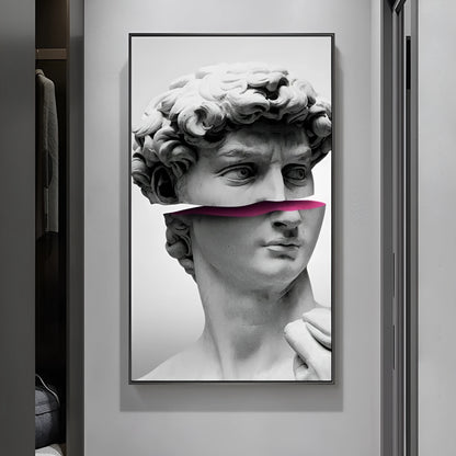 Sculpture canvas art poster in fashion and simplicity style with picture colour printing