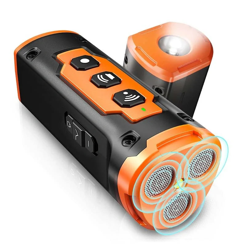 Dog Drive Ultrasonic Three-head Bark Plug Torch with LED Flashlight in multiple colours