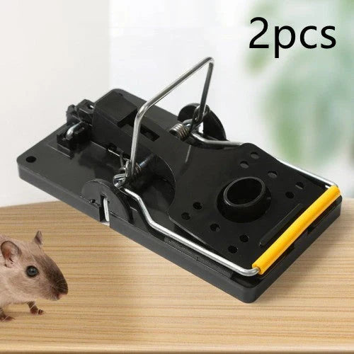 Reusable mouse traps with powerful spring mechanism for effective, humane rodent control in the home