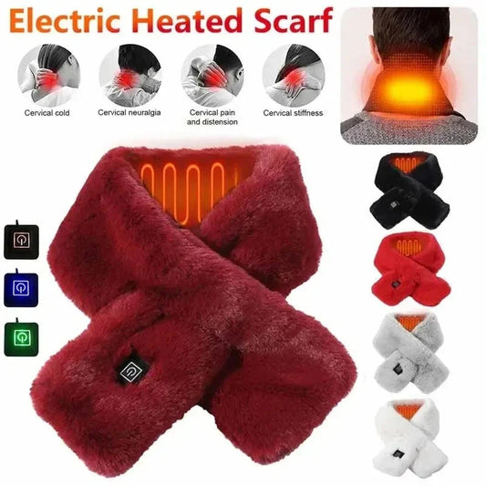 Premium Electric Heated Neck Scarf with Soft, Luxurious Fabric and Temperature Control