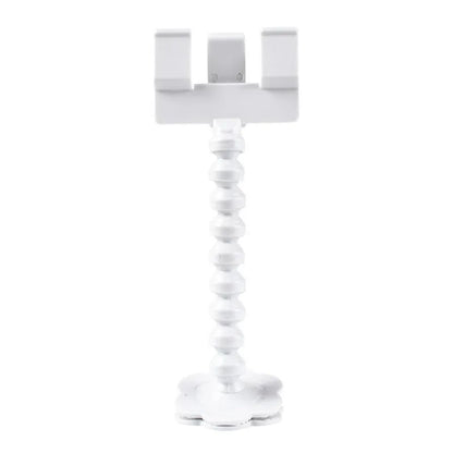 Black pet photography tool with rotating clip and phone holder for attracting pet attention during photos