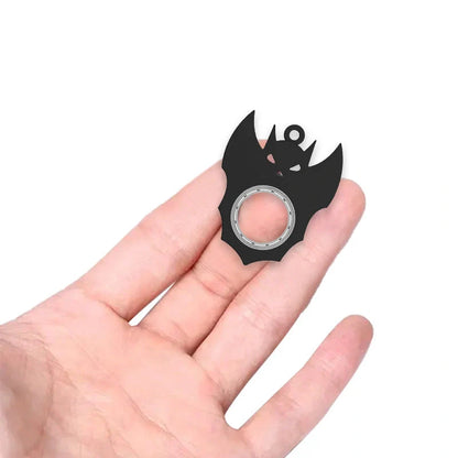 Halloween-themed bat demon ghost fidget spinner keychain toy for stress relief