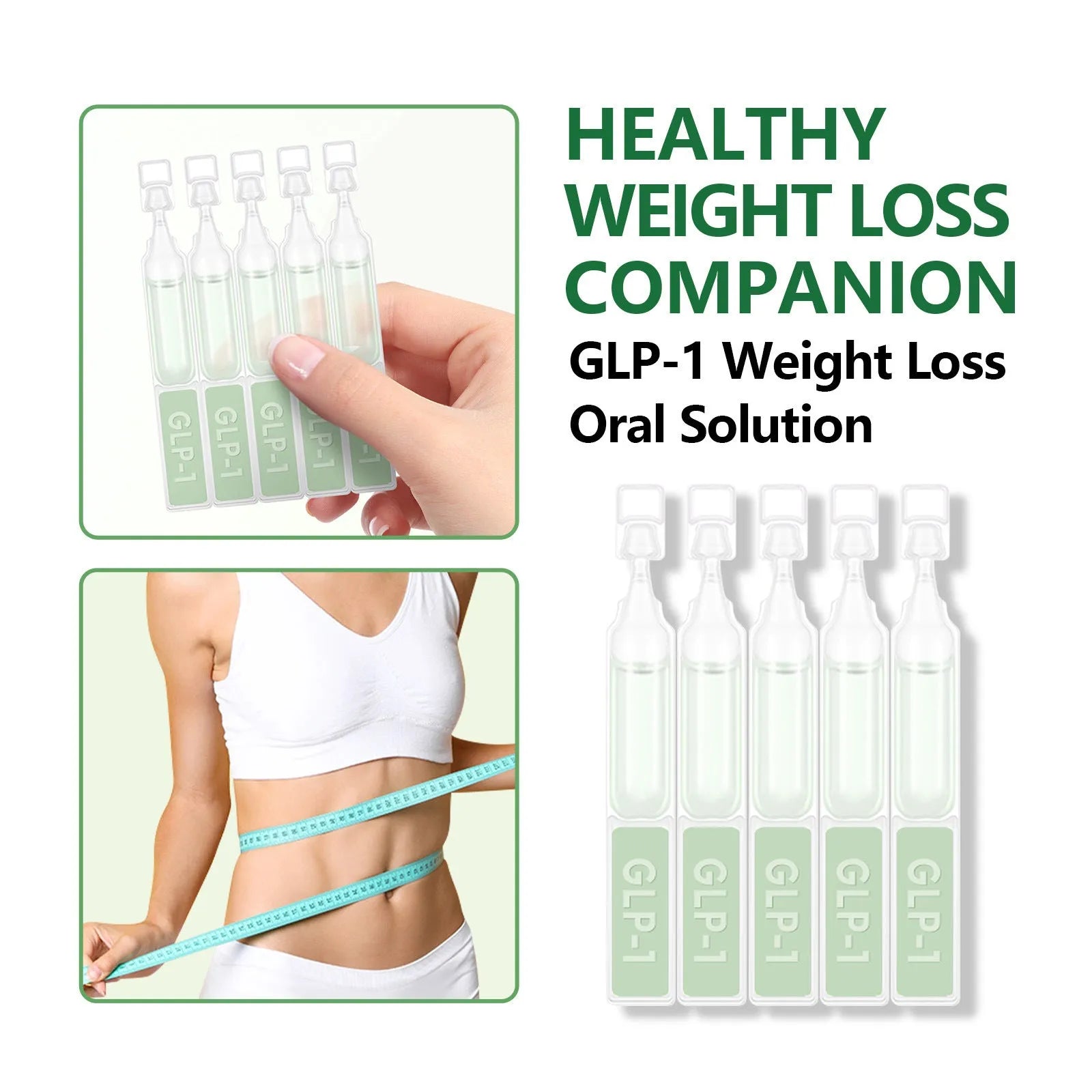 Box of five 50g firming slimming care drops for abdomen shaping.