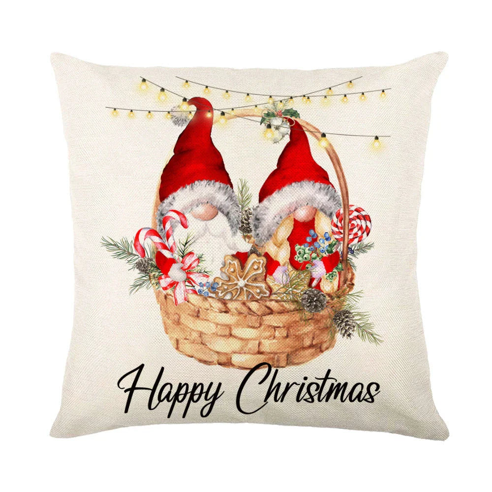 Cozy snowflake throw pillow covers with vibrant holiday designs in multiple color options