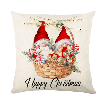 Cozy snowflake throw pillow covers with vibrant holiday designs in multiple color options