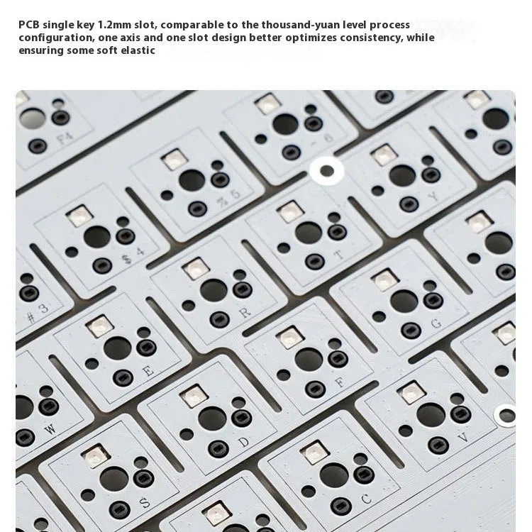 Wireless mechanical keyboard with RGB backlighting and hot-swappable key switches.