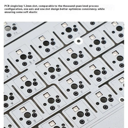 Wireless mechanical keyboard with RGB backlighting and hot-swappable key switches.