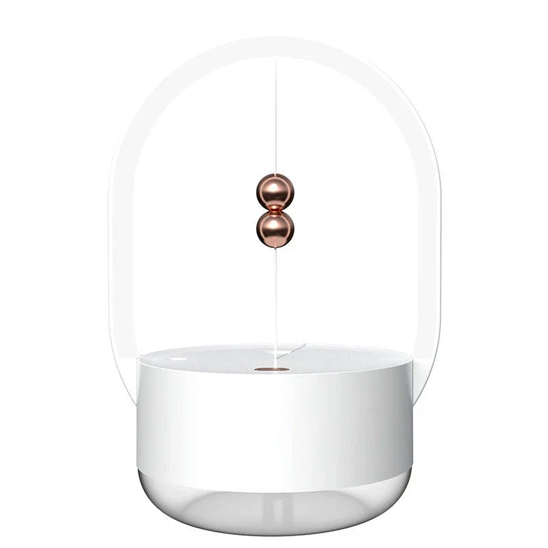 Compact portable USB powered humidifier with mood lighting for home and office use