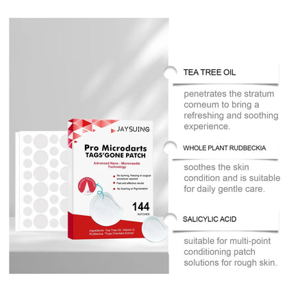 Skin nursing adhesive bandage with micro needle patches for wart removal care