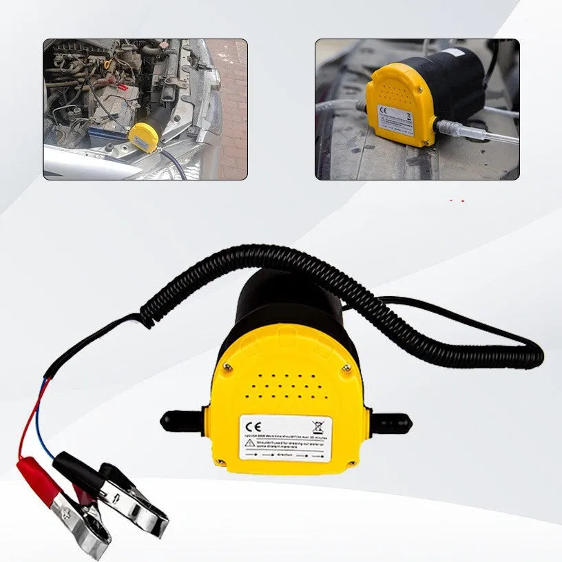 12V electric self-priming oil gear pump with engineering plastic pump body.