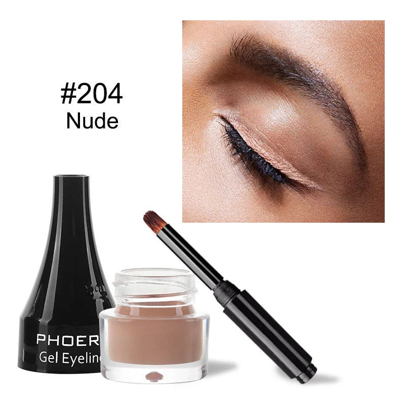 PHOERA Ten-Colour Eyeliner Set showcasing vibrant shades for creative eye makeup looks