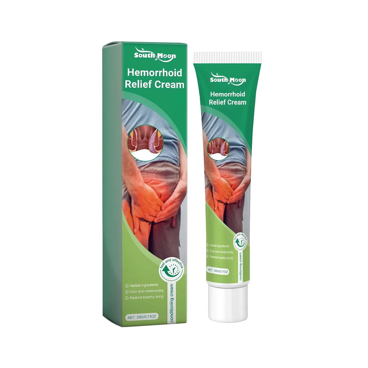 20g tube of aloe and mint soothing cream with allantoin for skincare.