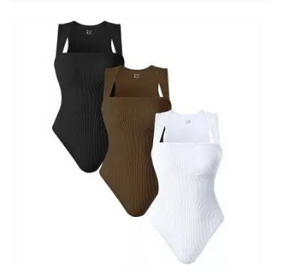 Thread Square Neck Jumpsuit in various colours, showcasing sleek design and breathable fabric