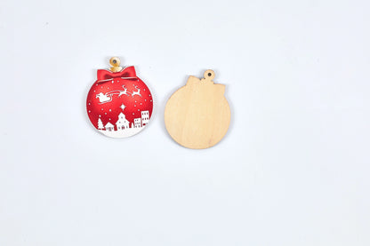 Handcrafted Christmas Wooden Signboard with traditional design for festive home decor