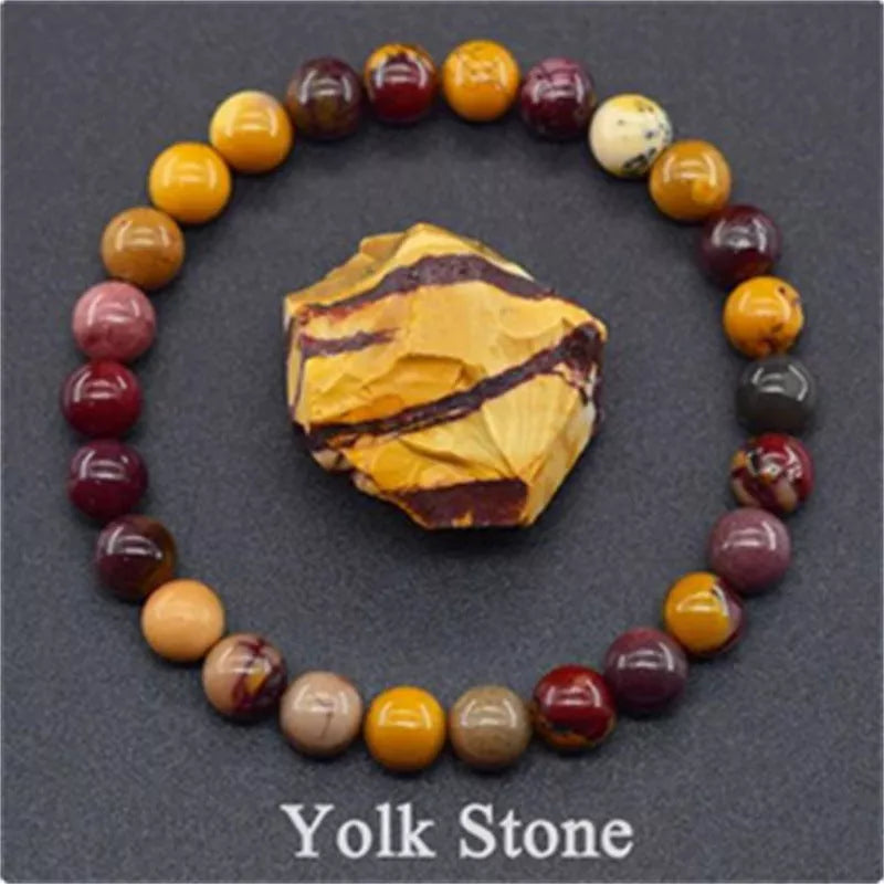 Natural stone tiger eye beaded bracelet for stress relief and yoga