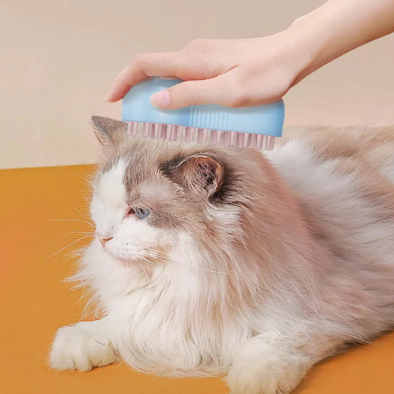 Electric cat dog spray comb with UV light and steam cleaning function