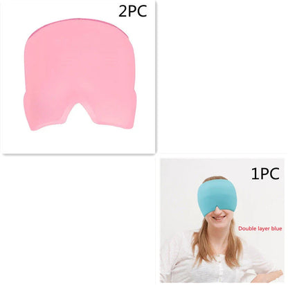 Soothing Ice Eye Mask for Headache Relief - Cooling Therapy for Relaxation