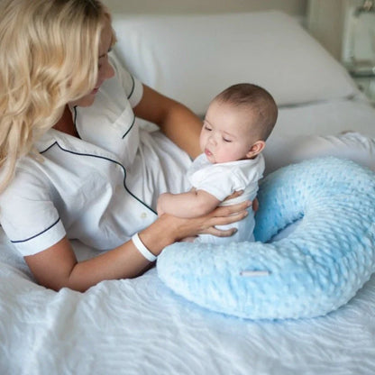 Baby U-shaped Nursing Pillow Pillowcase in coral fleece, available in multiple colours