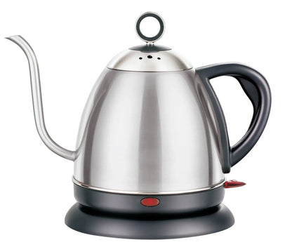 1L stainless steel kettle in gold with touch controls, auto shut-off, and 1.0L capacity for quick boiling