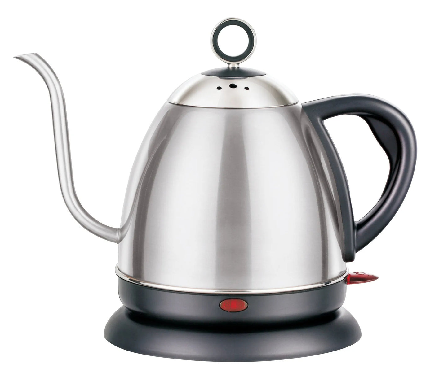 Full-automatic constant temperature mute kettle in gold colour with stainless steel construction and touch controls