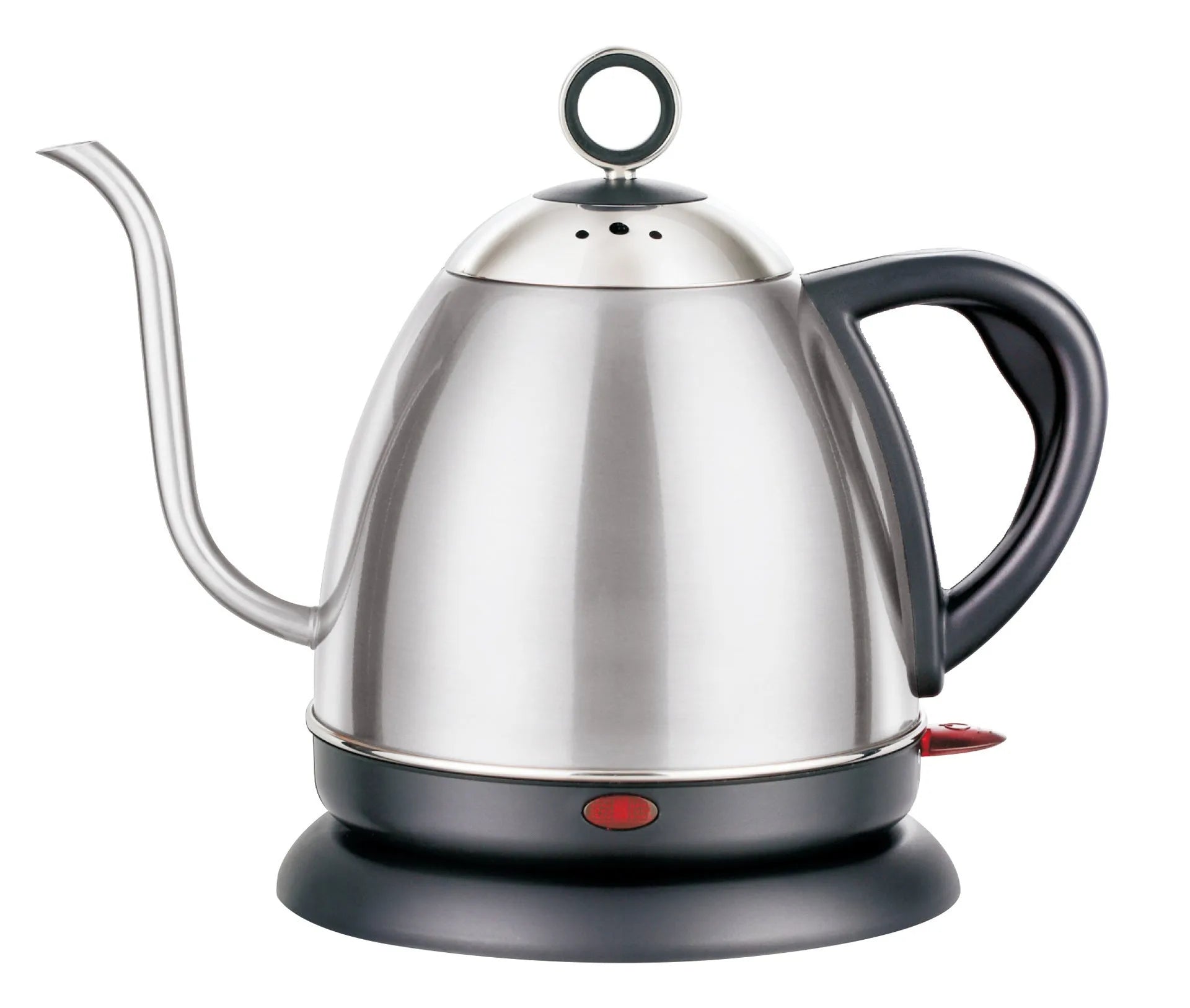 Full-automatic constant temperature mute kettle in gold colour with stainless steel construction and touch controls