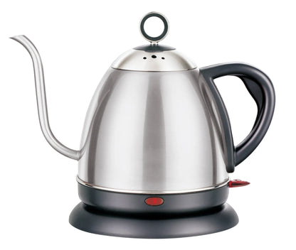 Full-automatic constant temperature mute kettle in gold colour with stainless steel construction and touch controls
