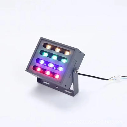 LED rainbow tree lamp with aluminium alloy shell for outdoor RGB colour projection lighting