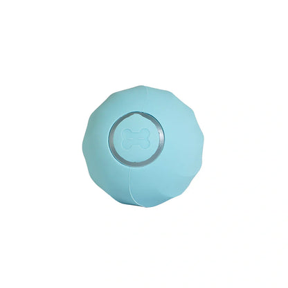 Interactive silicone cat ball with USB charger for indoor feline play and exercise