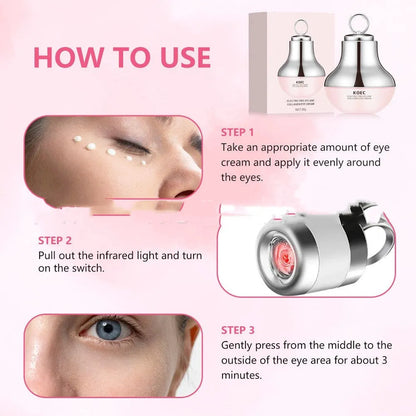 Collagen polypeptide electric eye cream with cooling ceramic tip massager